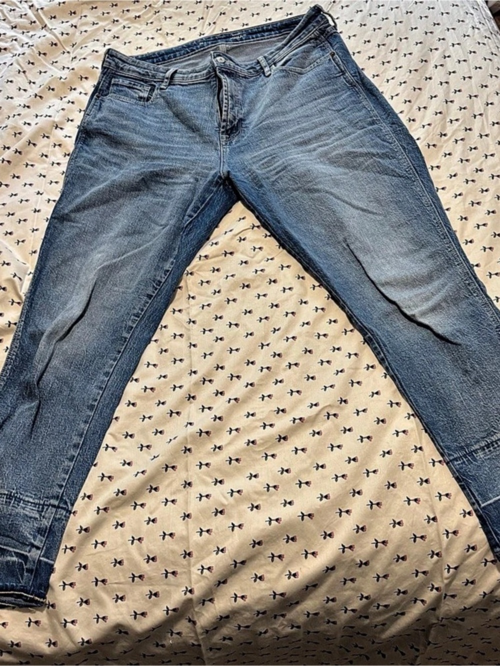 Old Navy High-Rise Vintage Slim Jeans Blue Waist 14